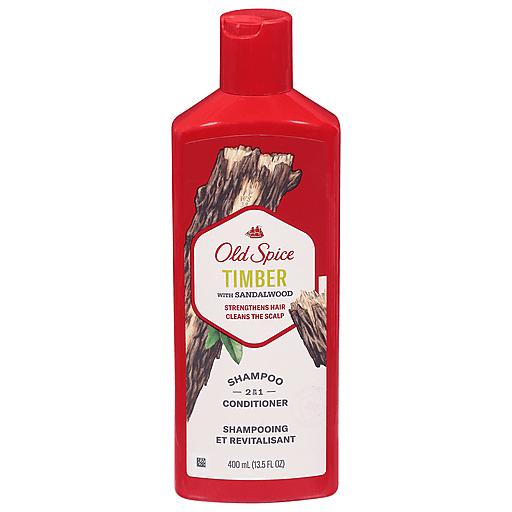 Old Spice Shampoo & Conditioner, Timber With Sandalwood, 2 In 1 13.5 Fl Oz by Pasteur Pharmacy