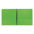 Samsill Earth's Choice Biobased Economy Round Ring View Binders, 3 Rings, 1" Capacity, 11 x 8.5, Lime