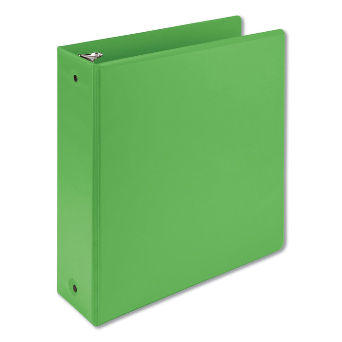 Samsill Earth's Choice Biobased Economy Round Ring View Binders, 3 Rings, 3" Capacity, 11 x 8.5, Lime