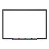 Quartet Classic Series Total Erase Dry Erase Board, 24 x 18, White Surface, Black Frame