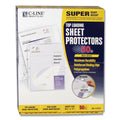 C-Line Super Heavyweight Poly Sheet Protectors, Non-Glare, 2", 11 x 8.5, 50/Box