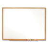 Quartet Classic Series Total Erase Dry Erase Board, 36 x 24, Oak Finish Frame