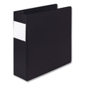 Samsill Earth's Choice Biobased Locking D-Ring Reference Binder, 3 Rings, 4" Capacity, 11 x 8.5, Black