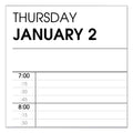 AT-A-GLANCE Two-Person Group Daily Appointment Book, 11 x 8, Black Cover, 12-Month (Jan to Dec): 2023
