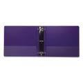 Samsill Earth's Choice Biobased Economy Round Ring View Binders, 3 Rings, 4" Capacity, 11 x 8.5, Purple