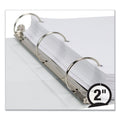Samsill Earth's Choice Biobased Economy Round Ring View Binders, 3 Rings, 2" Capacity, 11 x 8.5, White