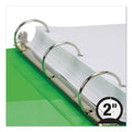 Samsill Earth's Choice Biobased Economy Round Ring View Binders, 3 Rings, 2" Capacity, 11 x 8.5, Lime