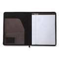 Samsill Vintage Hardback Zipper Portfolio, Vinyl, Dark Brown, 11 x 8 1/2