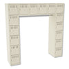 Tennsco Sixteen Box Compartments and Coat Bar, 72w x 18d x 72h, Sand