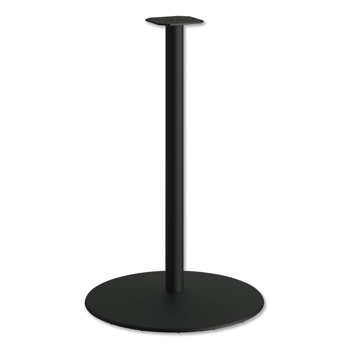HON Between Round Disc Base for 42" Table Tops, 40.79" High, Black Mica
