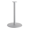 HON Between Round Disc Base for 42" Table Tops, 40.79" High, Textured Silver