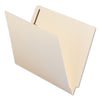 Universal Reinforced End Tab Fastener Folders, 1 Fastener, Letter Size, Manila Exterior, 50/Box