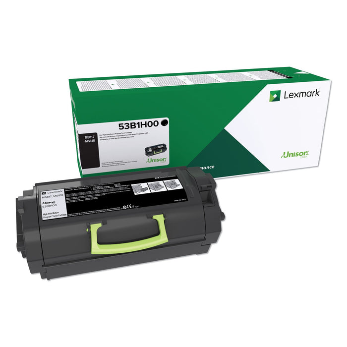 Lexmark 53B1000 Unison High-Yield Toner, 25,000 Page-Yield, Black
