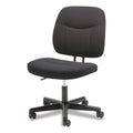 Sadie 4-Oh-One Mid-Back Armless Task Chair, Supports Up to 250 lb, 15.94" to 20.67" Seat Height, Black
