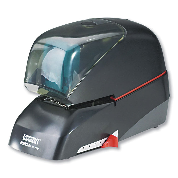 Rapid 5080e Professional Electric Stapler, 90-Sheet Capacity, Black