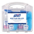 PURELL Body Fluid Spill Kit, 4.5" x 11.88" x 11.5", One Clamshell Case with 2 Single Use Refills/Carton
