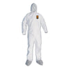 KleenGuard A45 Liquid/Particle Protection Surface Prep/Paint Coveralls, 3X-Large, White, 25/Carton