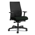 HON Ignition 2.0 4-Way Stretch Mid-Back Mesh Task Chair, Supports Up to 300 lb, 17" to 21" Seat Height, Black