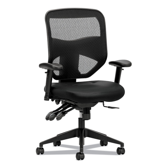 HON Prominent Mesh High-Back Task Chair, Supports Up to 250 lb, 17" to 21" Seat Height, Black