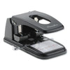 Swingline 100-Sheet High Capacity Two-Hole Punch, Fixed Centers, 9/32" Holes, Black/Gray