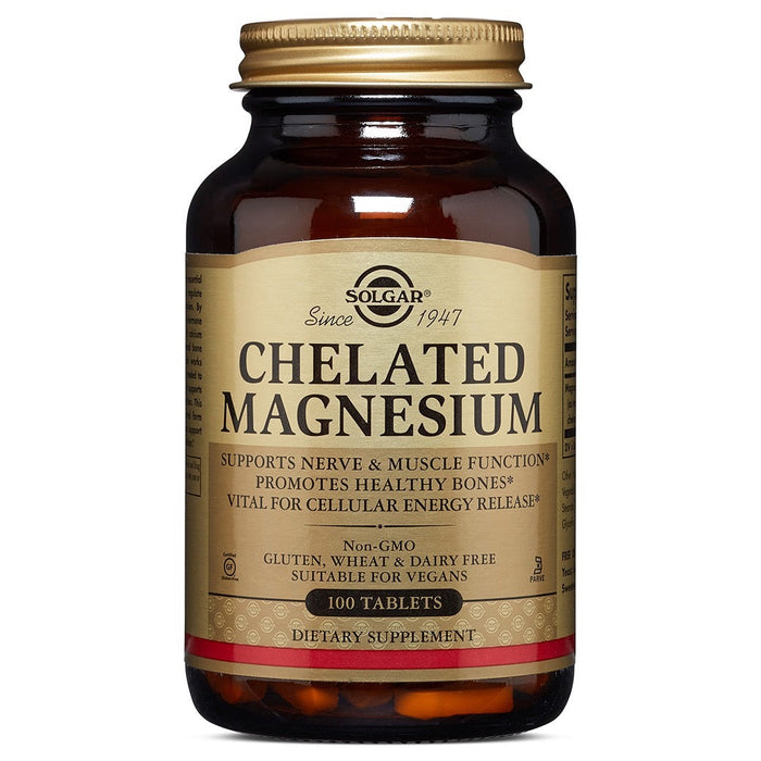 Solgar Chelated Magnesium Tablets, 100 Tablets by Pasteur Pharmacy