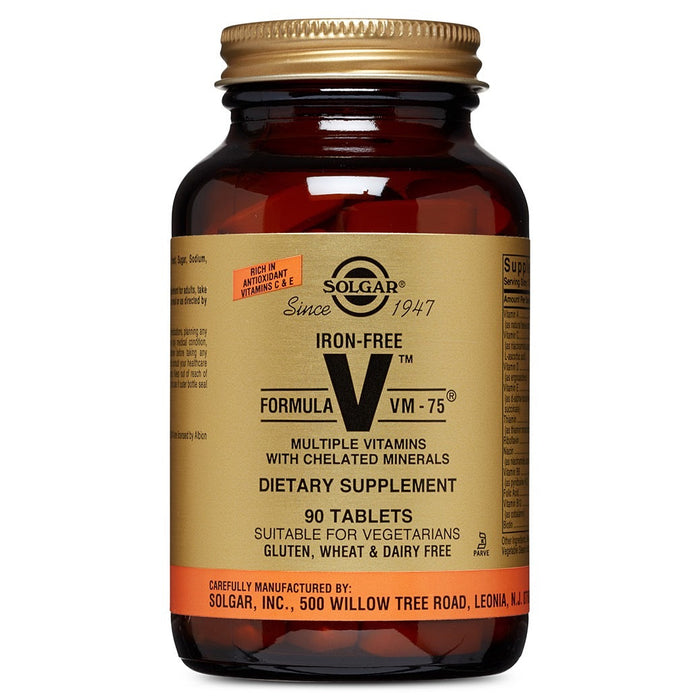 Solgar Iron-Free Formula VM-75, 90 Tablets by Pasteur Pharmacy