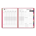 AT-A-GLANCE Harmony Weekly/Monthly Hardcover Planner, 11 x 8.5, Berry Cover, 13-Month (Jan to Jan): 2023 to 2024