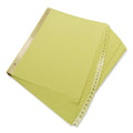 Universal Deluxe Preprinted Plastic Coated Tab Dividers with Black Printing, 31-Tab, 1 to 31, 11 x 8.5, Buff, 1 Set