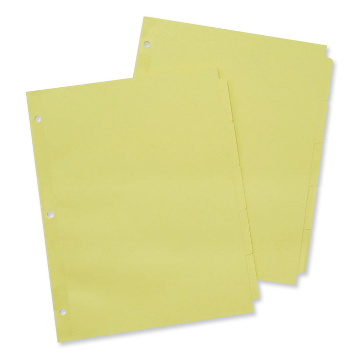 Universal Self-Tab Index Dividers, 5-Tab, 11 x 8.5, Buff, 36 Sets