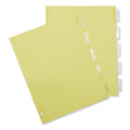 Universal Insertable Tab Index, 5-Tab, 11 x 8.5, Buff, Clear Tabs, 24 Sets