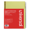 Universal Deluxe Extended Insertable Tab Indexes, 8-Tab, 11 x 8.5, Buff, Clear Tabs, 6 Sets