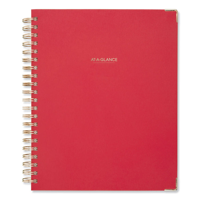 AT-A-GLANCE Harmony Weekly/Monthly Hardcover Planner, 11 x 8.5, Berry Cover, 13-Month (Jan to Jan): 2023 to 2024