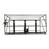 Boardwalk Locking Rack for 3 Liter PDC Cleaner Bottles, 1-Shelf, 24w x 10d x 12h, Black