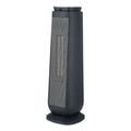 Alera Ceramic Heater Tower with Remote Control, 1,500 W, 7.17 x 7.17 x 22.95, Black