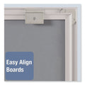 Quartet Matrix Magnetic Boards, Painted Steel, 23 x 23, White, Aluminum Frame