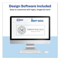 Avery The Mighty Badge Name Badge Holder Kit, Horizontal, 3 x 1, Inkjet, Silver, 4 Holders/32 Inserts