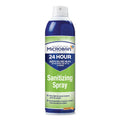 Microban 24-Hour Disinfectant Sanitizing Spray, Fresh Scent, 12.5 oz Aerosol Spray, 6/Carton