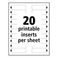Avery The Mighty Badge Name Badge Holder Kit, Horizontal, 3 x 1, Laser, Silver, 10 Holders/ 80 Inserts