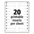 Avery The Mighty Badge Name Badge Holder Kit, Horizontal, 3 x 1, Inkjet, Silver, 10 Holders/ 80 Inserts