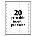 Avery The Mighty Badge Name Badge Holder Kit, Horizontal, 3 x 1, Laser, Gold, 10 Holders/ 80 Inserts