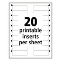 Avery The Mighty Badge Name Badge Holder Kit, Horizontal, 3 x 1, Inkjet, Gold, 10 Holders/ 80 Inserts