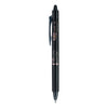 Pilot FriXion Clicker Erasable Gel Pen, Retractable, Bold 1 mm, Black Ink, Black Barrel, Dozen