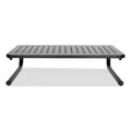 Innovera Metal Monitor Riser, 14.63" x 9.25" x 4", Black, Supports 44 lbs