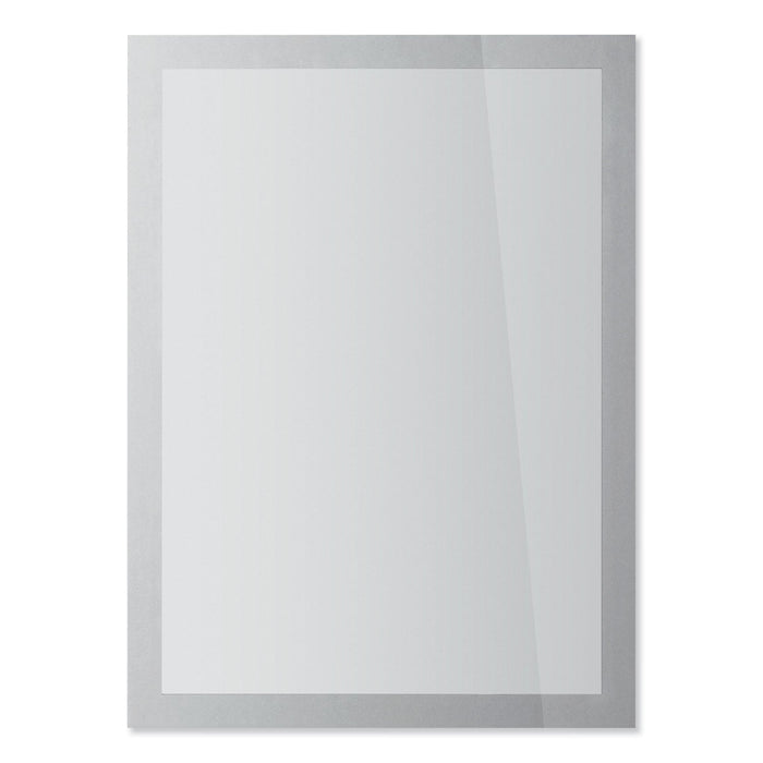 Durable DURAFRAME SUN Sign Holder, 8.5 x 11, Silver Frame, 2/Pack