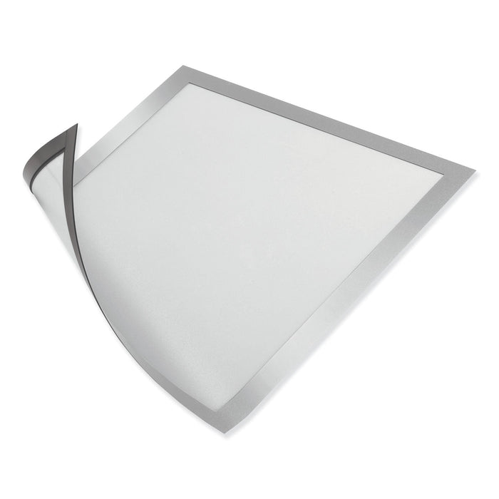 Durable DURAFRAME Magnetic Sign Holder, 5.5 x 8.5, Silver Frame, 2/Pack