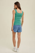 Sweater Tank Top - Emerald by Boutique 23