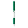 BIC Intensity Low Odor Fine Point Dry Erase Marker, Fine Bullet Tip, Green, Dozen
