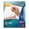 Avery Print and Apply Index Maker Clear Label Dividers, 8-Tab, Color Tabs, 11 x 8.5, White, Contemporary Color Tabs, 5 Sets