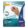 Avery Print and Apply Index Maker Clear Label Dividers, Big Tab, 5-Tab, White Tabs, 11 x 8.5, White, 5 Sets