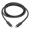 Tripp Lite USB 3.1 Gen 1 (5 Gbps) Cable, USB Type-C (USB-C) to USB Type-C (M/M), 5 A, 6 ft, Black